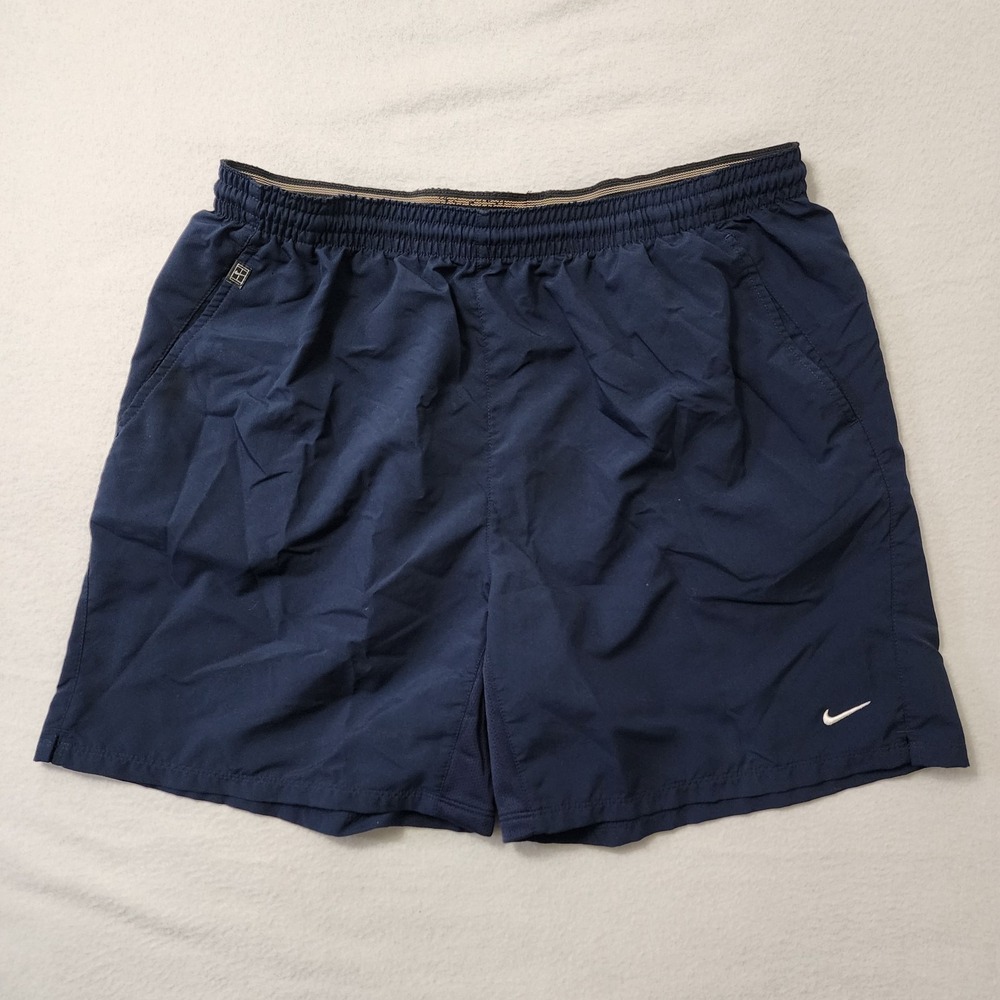 Vintage Y2k Nike Tennis Shorts Mens XL Blue Athletic NikeFit 00s Gym Workout